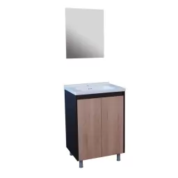 Combo Mueble de ba�o a piso CAIRO con lavamanos y espejo