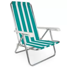 Silla Reposera Plegable MOR 4 POSCIONES ALUMINIO