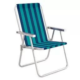 Silla Plegable MOR  ALTA COMFORT A/B ALUMINIO-RAYAS