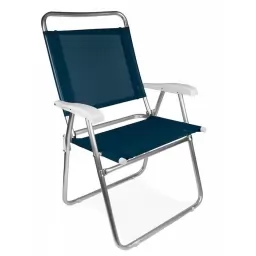 Silla Plegable MOR Master Plus Azul Aluminio ALTA