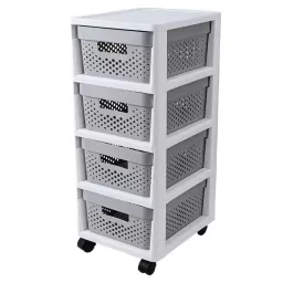 Cajonera 4 NICHOS PLASTICA CRuedas S.