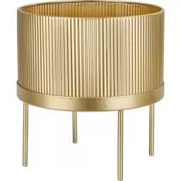 Porta Velas METAL GOLD 19 CM Dorado
