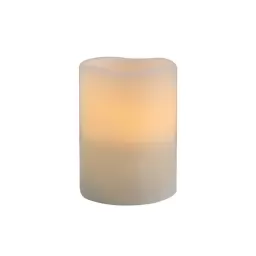 Vela LED cilindro 10 cm blanca