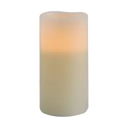 Vela LED cilindro 15 cm blanca Bateria