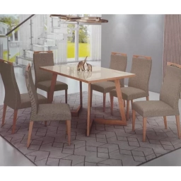 Juego de comedor mesa 2 mts. 8 sillas Londres 