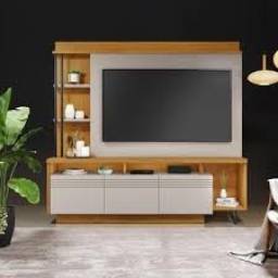 Modular tv 3 ptas. c/ microfibra c/ repiza EQ.