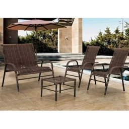 Juego de jardin sillon 2 + 1 + 1 cuerpos + mesa 
