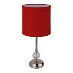 Lmpara de mesa roja 1 luz E27