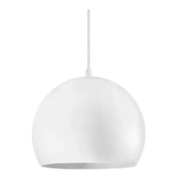 Lmpara de techo colgante blanca 1 luz E27