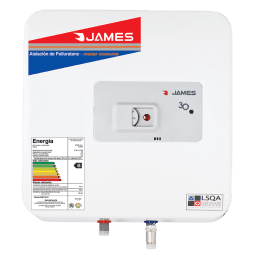 Termotanque 30 lts JAMES Acero prisma