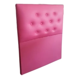 Respaldo 1 plaza Tapizado PU Blanco Rosado