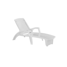 Reposera Piscina SOLE, Polipropileno Virgen BLANCO 