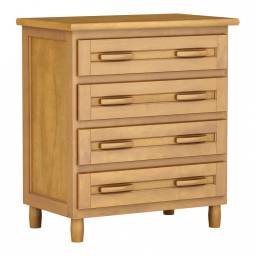 Comoda 4 Gavetas GRECIA Madera maciza