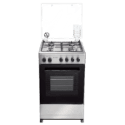 Cocina combinada 4 H. Gas JAMES C 555 ACERO