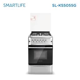 Cocina Gas 4 H. SMART LIFE C/ GRILL SL-KS5055G Acero