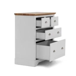 Comoda Toledo 5 Cajones  Blanco Madera 