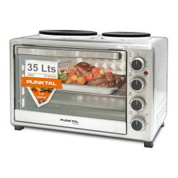 Horno electrico 35 lts PUNKTAL 2 DISCOS PK36 INOX.