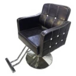 Butaca 1 cuerpo BARBERO Tacto cuero Metal cromado