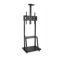 Soporte METAL  de pie con Ruedas con estantes hasta 85 pulgadas