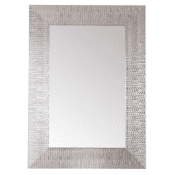 Espejo rectangular 50 x 70 cm plateado