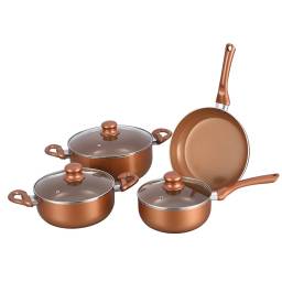 Bateria de cocina 7 Piezas CHEF Cobre