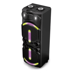 Torre De Sonido Philips Tax5708 Luces Rgb Fiesta Color Negro