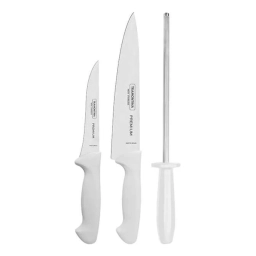 Set X 2 Cuchillos + Chaira Tramontina Premium