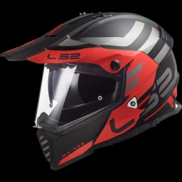 Casco LS2 MX436 PIONEER ADVENTURER RED