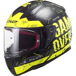 Casco LS2 FF353 Amarillo Negro VISERA DE REGALO