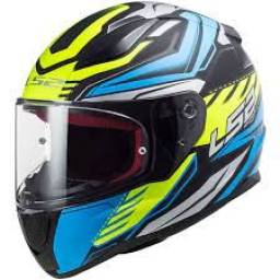 Casco LS2 FF353 Rapid Gale Matt Black  Blue  Yellow 