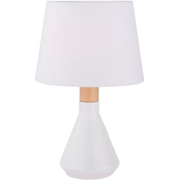 Lmpara de mesa blanca 1 luz E14 Modelo Harlow