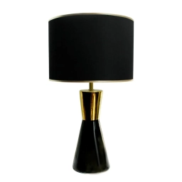 Lmpara de mesa Flint 1 luz E27 negra Modelo Flint