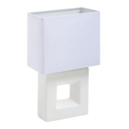 Lmpara de mesa blanca 1 luz E27 Modelo Quad
