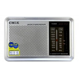 Radio chica CMIK am fm pilas gris