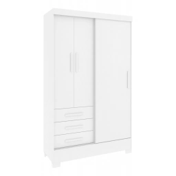 Placard PORTO 2 puertas batientes 1 corrediza 3 cajones
