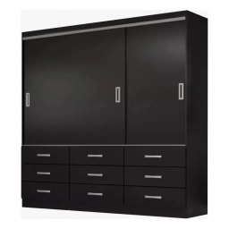 Placard NOTA SUR 3 PUERTAS CORREDIZAS 9 CAJONES