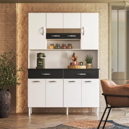 Aparador kit de cocina 8 puertas 2 cajones 