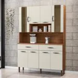 Aparador kit de cocina 8 puertas 2 cajones dCristalero