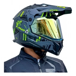 Casco LS 2  MX 702 NAMIB GEREY HV YELLOW