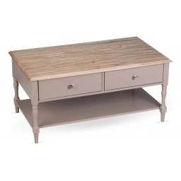 Mesa de centro 2 CAJONES MADERA MDF 