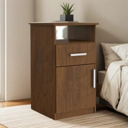 Mesa de luz 1 puerta 1 cajon tabaco