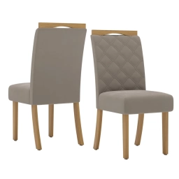 Silla Comedor TAPIZADA MADERA Capitoneado