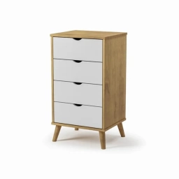 Comoda 4 cajones DUBLIN Madera mdf comb.