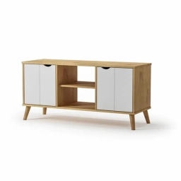 Rack Tv DUBLIN 4 puertas c/estantes Madera y MDF