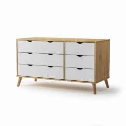 Comoda 6 cajones DUBLIN Madera 