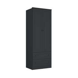 Ropero placard 2 puertas MADERA MDF NEGRO 