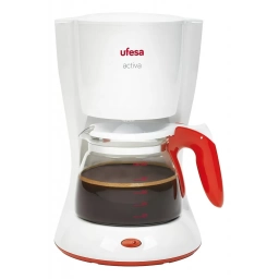 Cafetera UFESA Activa semi autom. bla. y roja 