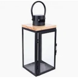 Candelabro METAL VIDRIO 29 Cm