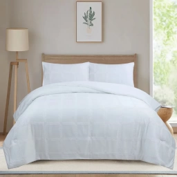 Acolchado 2 Pl. PLUMA PLUMON LISO BLANCO