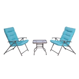 Juego Jardin SAO PAULO 3 piezas 2 Sillones ple. + Mesa